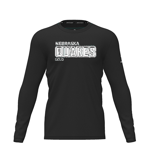 [CUS-DRIF-TEES-PER-CNK-LSL-BLK-YXS-LOGO3] Dri Fit Performance T-Shirt (Youth XS, Black, Logo 3, Long Sleeve)