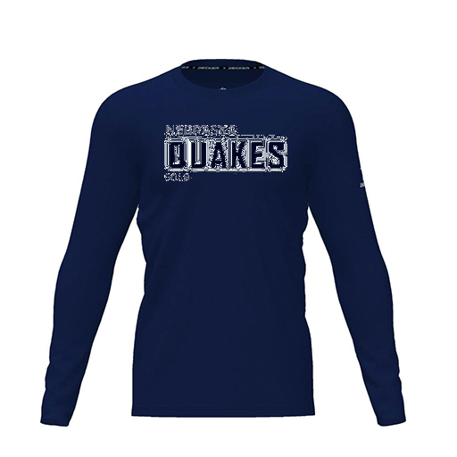 [CUS-DRIF-TEES-PER-CNK-LSL-NVY-YXS-LOGO3] Dri Fit Performance T-Shirt (Youth XS, Navy, Logo 3, Long Sleeve)