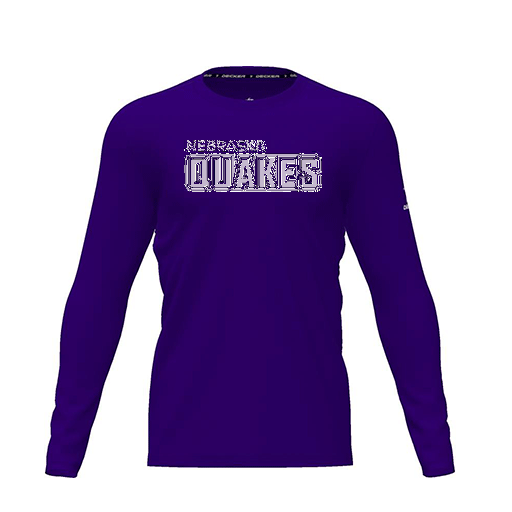 [CUS-DRIF-TEES-PER-CNK-LSL-PUR-YXS-LOGO1] Dri Fit Performance T-Shirt (Youth XS, Purple, Logo 1, Long Sleeve)