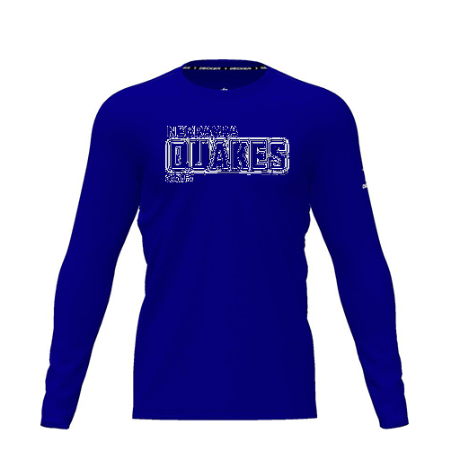 [CUS-DRIF-TEES-PER-CNK-LSL-RYL-YXS-LOGO3] Dri Fit Performance T-Shirt (Youth XS, Royal, Logo 3, Long Sleeve)