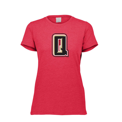 [FTSCUBRD-FAXS-LOGO2] Decker Women's Tri-Blend T-Shirt - Short Sleeve (Female Adult XS, Red, Logo 2)