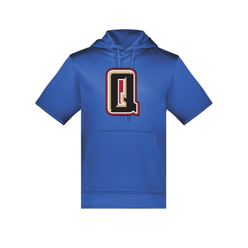 [6871.060.S-LOGO2] Men's Dri Fit Short Sleeve Hoodie (Adult S, Royal, Logo 2)