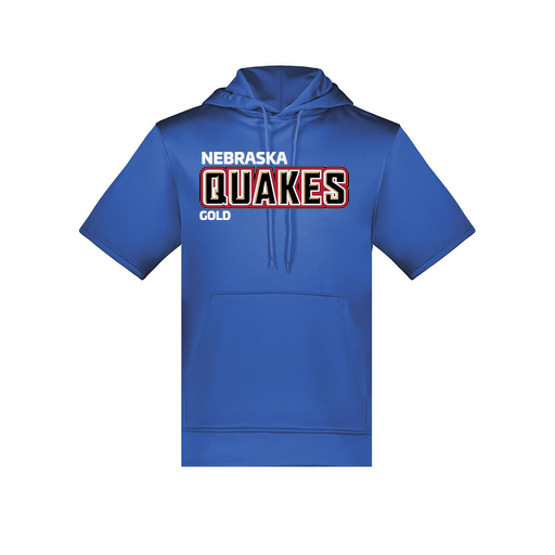 [6871.060.S-LOGO3] Men's Dri Fit Short Sleeve Hoodie (Adult S, Royal, Logo 3)