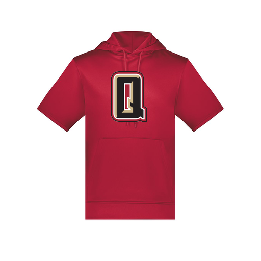 [6871.083.S-LOGO2] Men's Dri Fit Short Sleeve Hoodie (Adult S, Red, Logo 2)