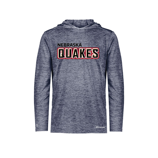 [FOLHCGNV-YS-LOGO1] Decker Youth Charge Hoodie (Youth S, Navy, Logo 1)