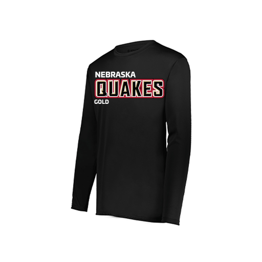 [222822.080.XS-LOGO3] Men's LS Smooth Sport Shirt (Adult XS, Black, Logo 3)