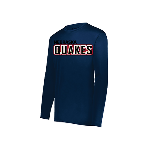 [222822.065.XS-LOGO1] Men's LS Smooth Sport Shirt (Adult XS, Navy, Logo 1)