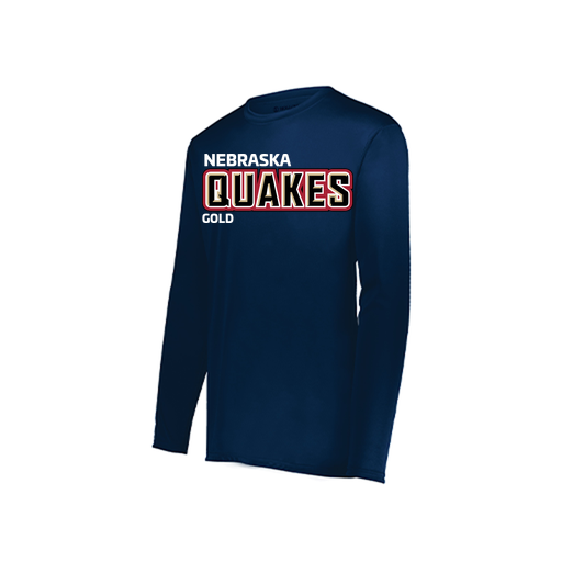 [222822.065.XS-LOGO3] Men's LS Smooth Sport Shirt (Adult XS, Navy, Logo 3)
