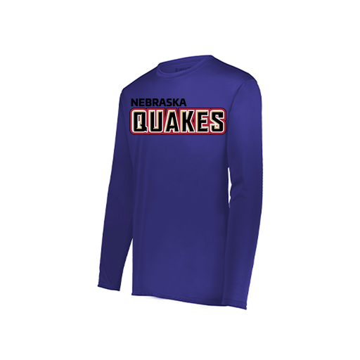 [222822.747.XS-LOGO1] Men's LS Smooth Sport Shirt (Adult XS, Purple, Logo 1)