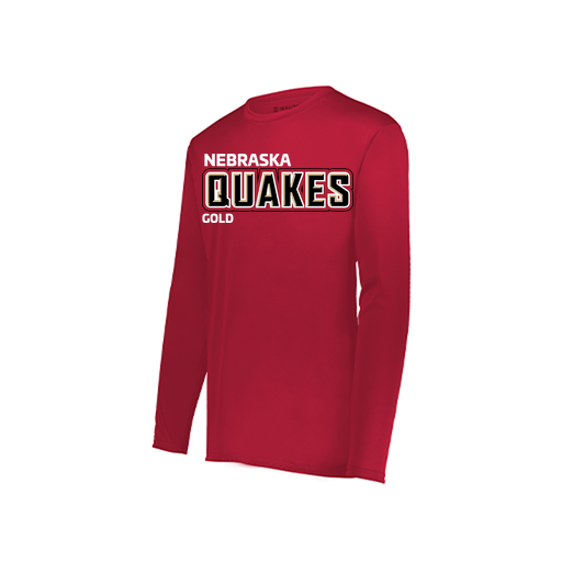 [222822.083.XS-LOGO3] Men's LS Smooth Sport Shirt (Adult XS, Red, Logo 3)