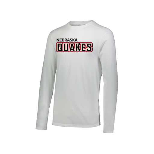 [FTLCUBWH-AXS-LOGO1] Decker Men's Tri-Blend T-Shirt - Long Sleeve (Adult XS, White, Logo 1)