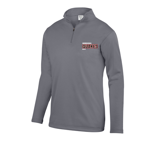[FOLQFFGY-AS-LOGO3] Decker Men's FlexFleece 1/4 Zip (Adult S, Gray, Logo 3)