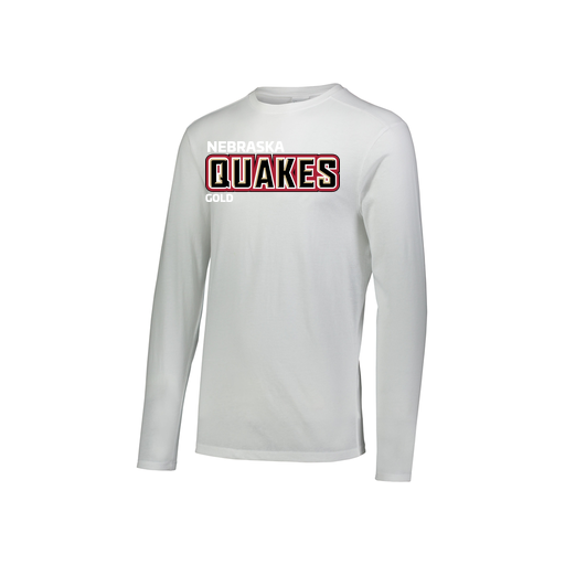 [3076.005.S-LOGO3] Youth LS Ultra-blend T-Shirt (Youth S, White, Logo 3)