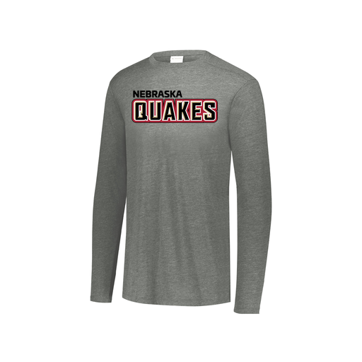 [FTLCUBGY-YS-LOGO1] Decker Youth Tri-Blend T-Shirt - Long Sleeve (Youth S, Gray, Logo 1)