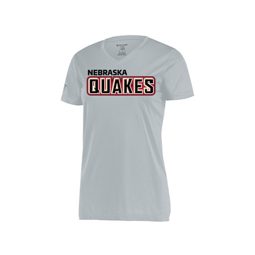 [222820.099.S-LOGO1] Ladies Movement Dri Fit Shirt (Female Adult S, Silver, Logo 1)