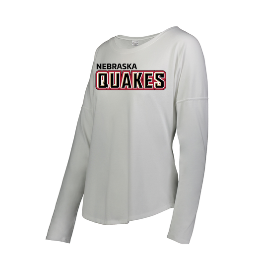 [FTLCUBWH-FAS-LOGO1] Decker Women's Tri-Blend T-Shirt - Long Sleeve (Female Adult S, White, Logo 1)