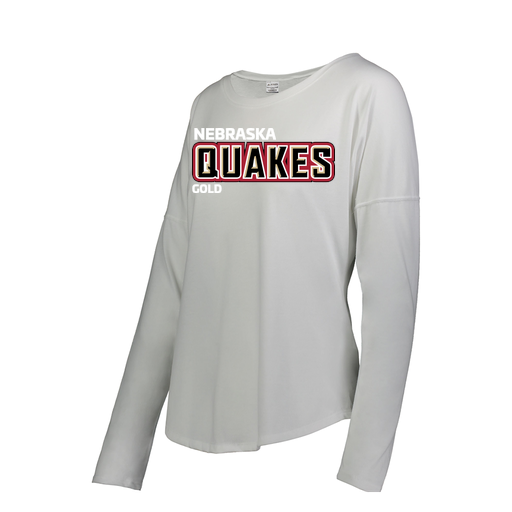 [FTLCUBWH-FAS-LOGO3] Decker Women's Tri-Blend T-Shirt - Long Sleeve (Female Adult S, White, Logo 3)